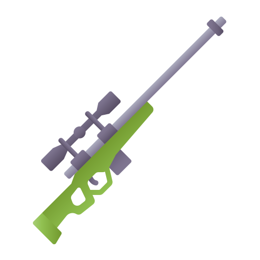 rifle de francotirador Generic Flat Gradient icono