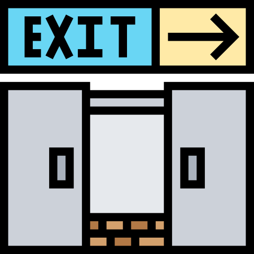 Exit Meticulous Lineal Color icon