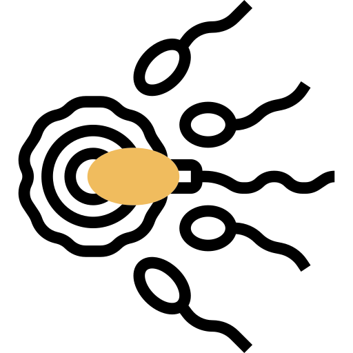 spermatozoön Meticulous Yellow shadow icoon