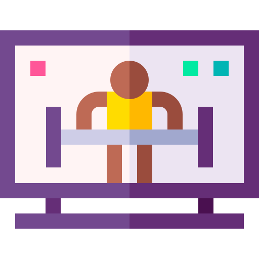 Online streaming Basic Straight Flat icon