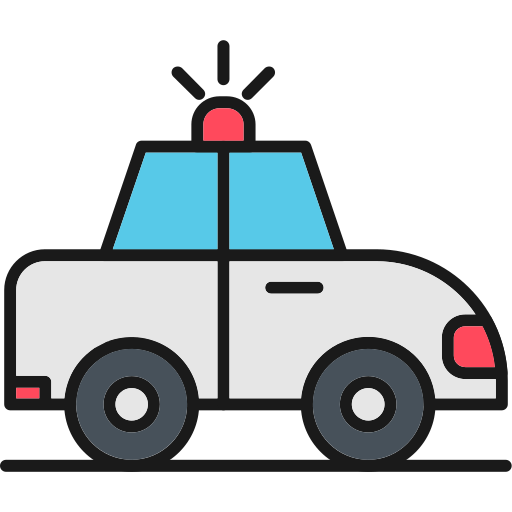 polizeiauto Generic Outline Color icon