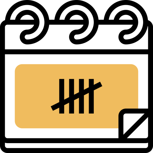 harmonogram Meticulous Yellow shadow ikona