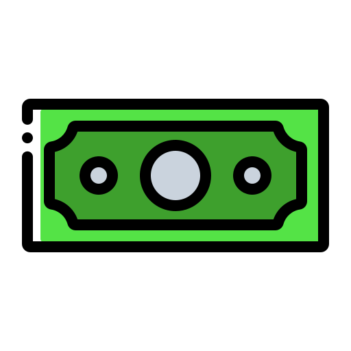 Dollar bill Generic Color Omission icon