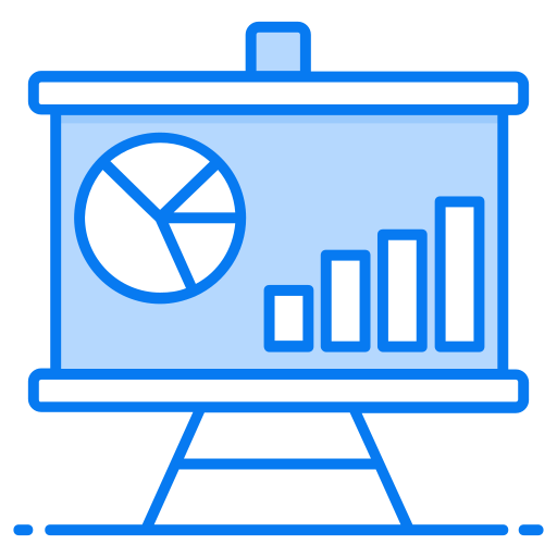 데이터 분석 Generic Blue icon
