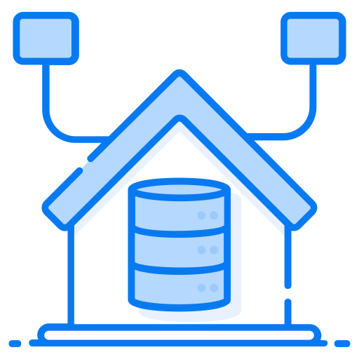 almacén de datos Generic Blue icono