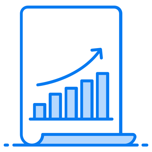 charte de croissance Generic Blue Icône