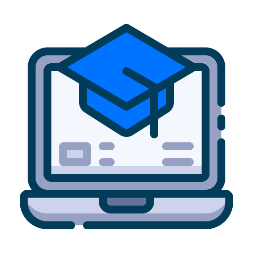 online leren Generic Blue icoon
