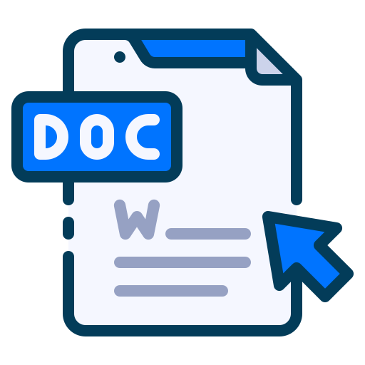 Word doc Generic Blue icon