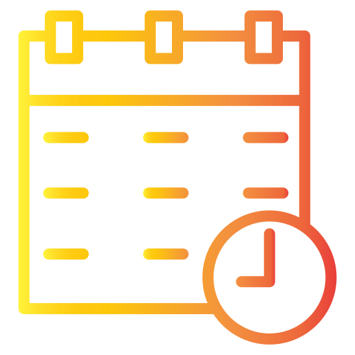 calendrier Generic Gradient Icône