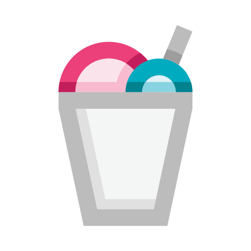 café helado edt.im Lineal color icono