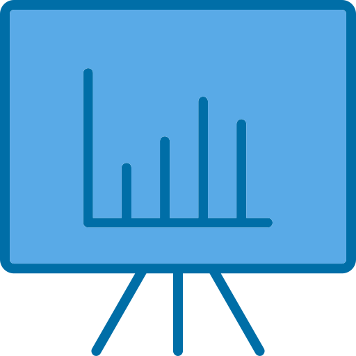 Chart Generic Blue icon