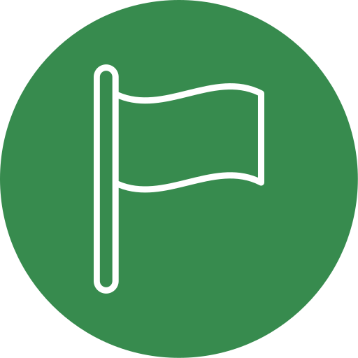 drapeau Generic Circular Icône