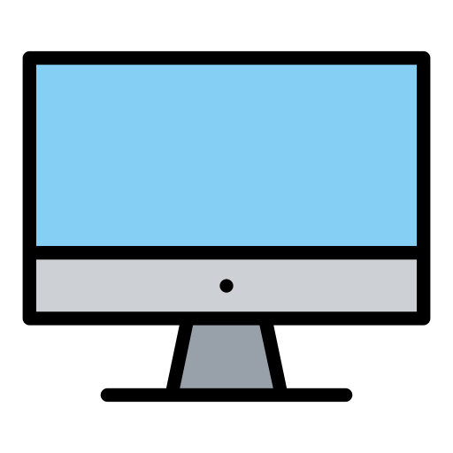 monitor Generic Outline Color icon