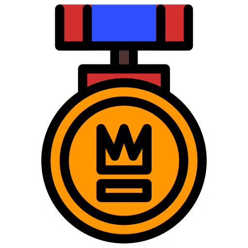 Medal Generic Outline Color icon