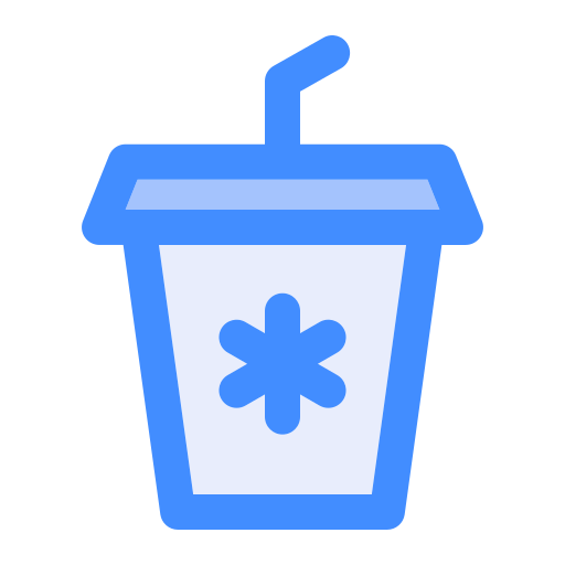 Iced coffee Generic Blue icon