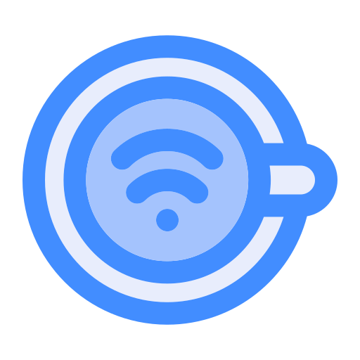 와이파이 신호 Generic Blue icon