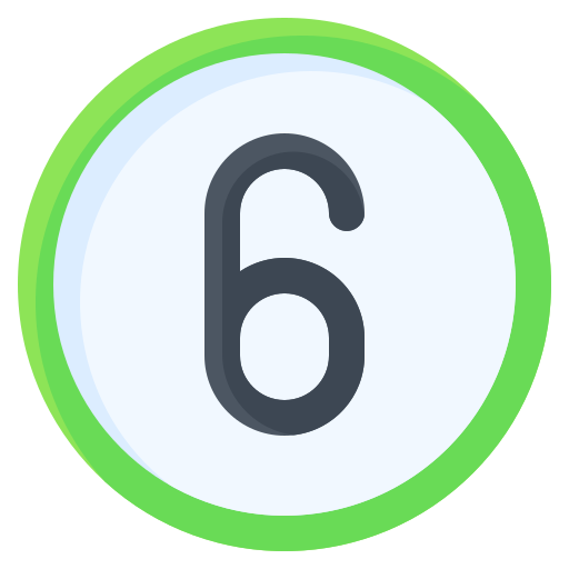 Six Generic Flat icon