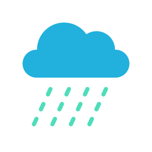 Heavy rain Good Ware Flat icon