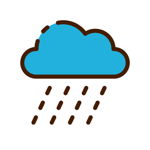 Heavy rain Good Ware Lineal Color icon