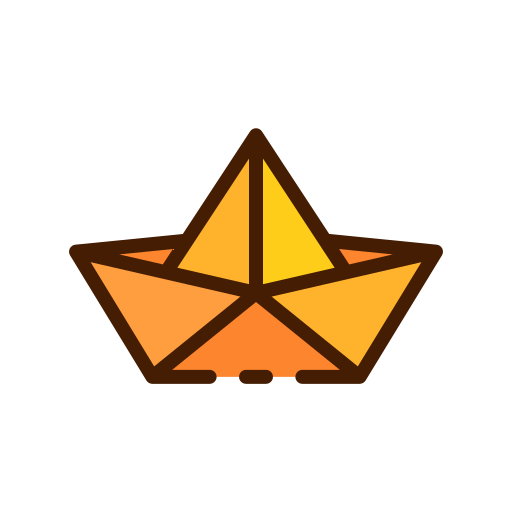 Paper boat Good Ware Lineal Color icon