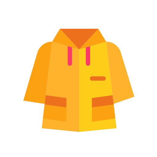 Raincoat Good Ware Flat icon