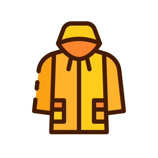 Raincoat Good Ware Lineal Color icon