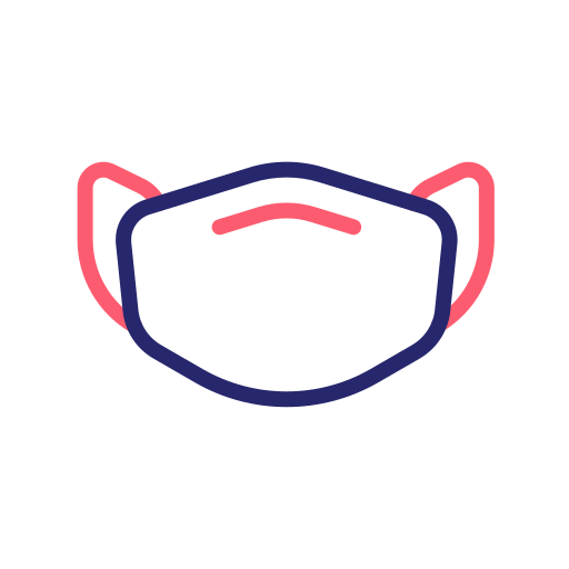 gesichtsmaske Generic Outline Color icon