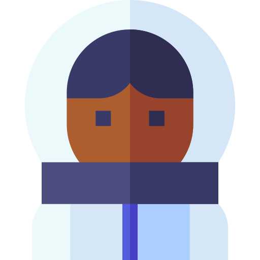 Астронавт Basic Straight Flat иконка