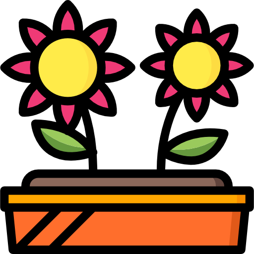 Flowers Basic Miscellany Lineal Color icon