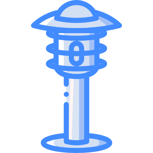 Lamppost Basic Miscellany Blue icon