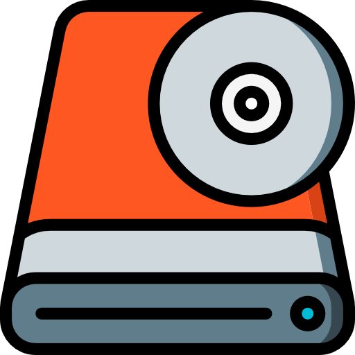 Harddrive Basic Mixture Lineal color icon