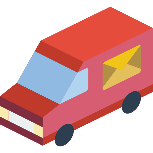 Delivery truck Basic Miscellany Flat icon