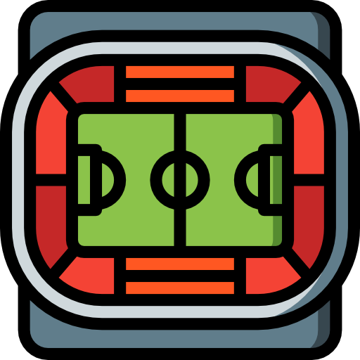 campo da calcio Basic Miscellany Lineal Color icona
