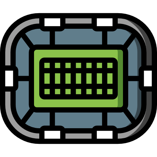 アメリカンフットボール場 Basic Miscellany Lineal Color icon