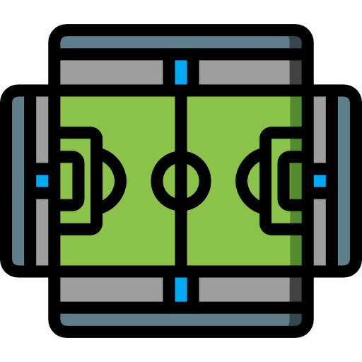 fussballplatz Basic Miscellany Lineal Color icon
