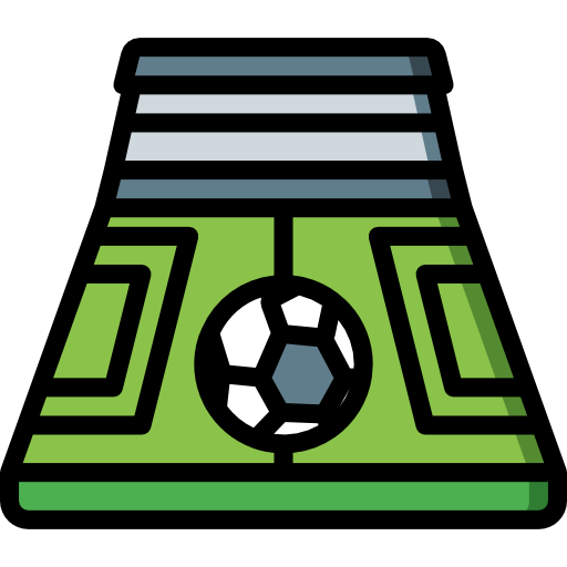 campo da calcio Basic Miscellany Lineal Color icona