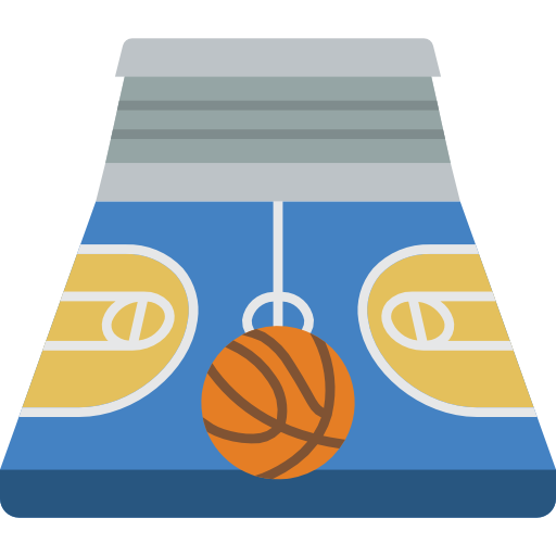 campo da basket Basic Miscellany Flat icona