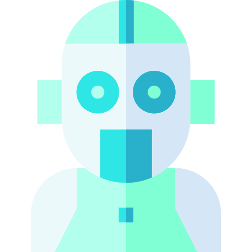 Robot Basic Straight Flat icon