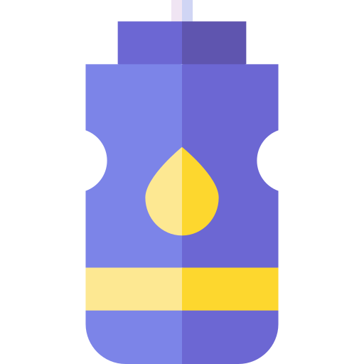 Water bottle Basic Straight Flat icon