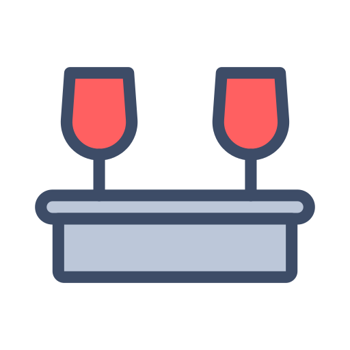 Drinks Vector Stall Lineal Color icon