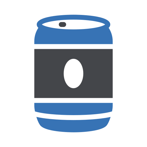 lattina di birra Generic Blue icona