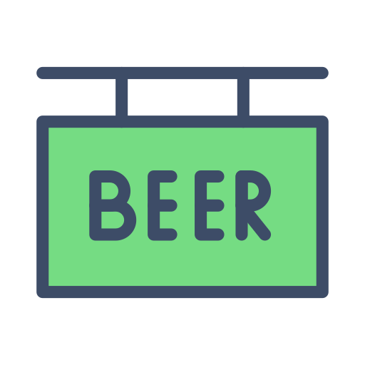cerveza Vector Stall Lineal Color icono