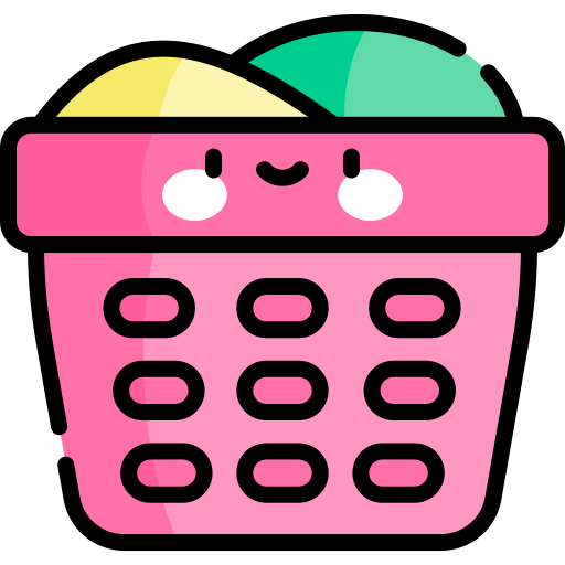 Laundry basket Kawaii Lineal color icon