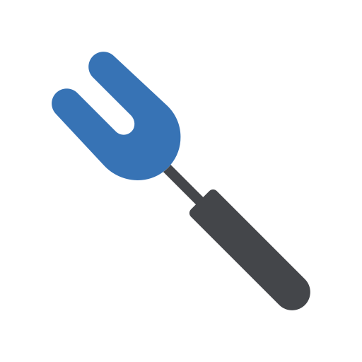 tenedor de barbacoa Generic Blue icono