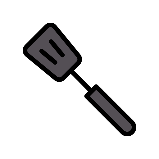 Spatula Vector Stall Lineal Color icon