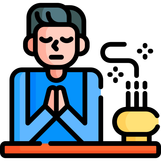 Praying Special Lineal color icon
