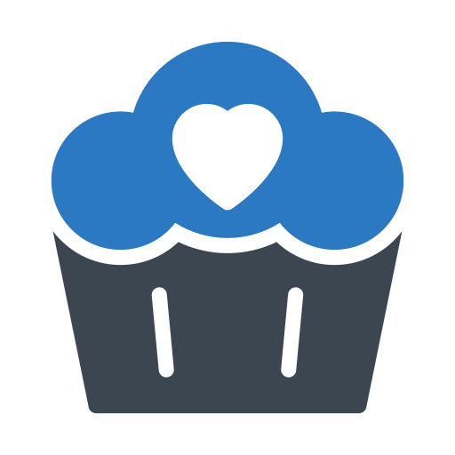 muffin Generic Blue Ícone