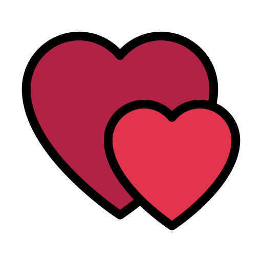 Heart Vector Stall Lineal Color icon