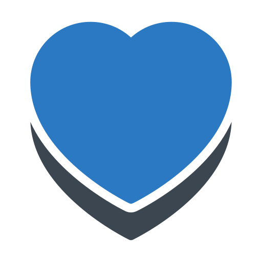 caja de corazón Generic Blue icono