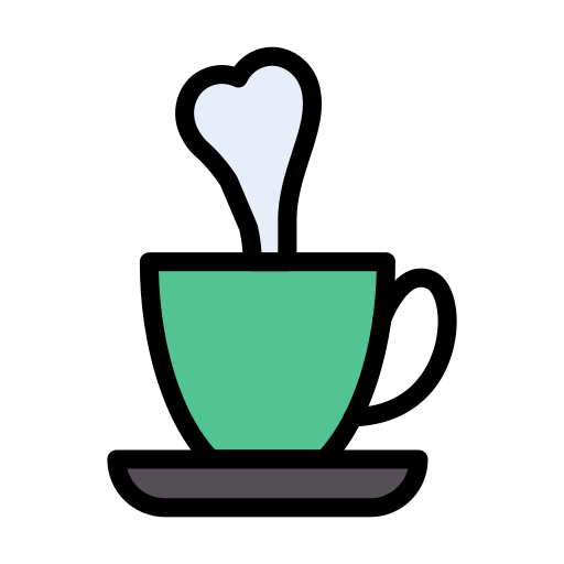 filiżanka kawy Vector Stall Lineal Color ikona